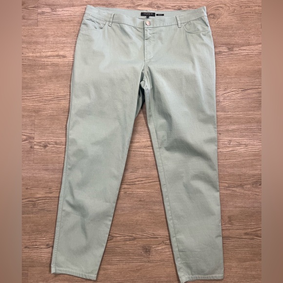 Lafayette 148 New York Sage Green Pants Size 16 - Picture 1 of 9